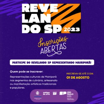 REVELANDO SP 2023 – Inscreva seu trabalho para representar Mairiporã!!!
